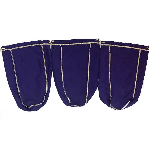 Bundle of 3 Purple Crown Royal Bags - LARGE Fits 1 L and 1.75 L - New - Picture 2 of 2